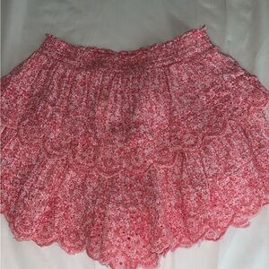 American Eagle Pink Lace Mini Skort